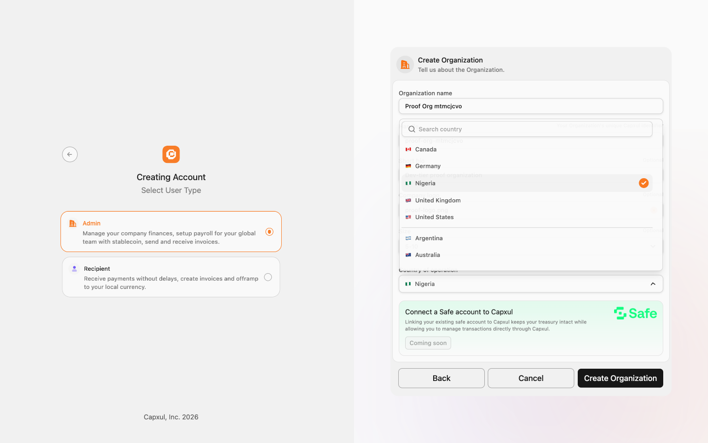 Desktop Organization form